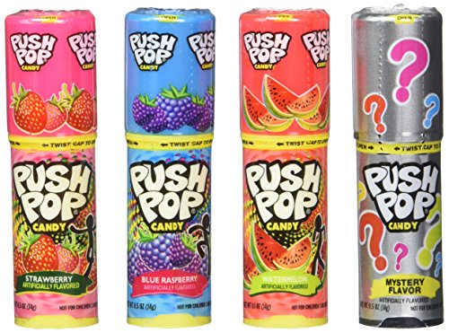 Topps Push Pop Assorted Candy, 12 Ounce