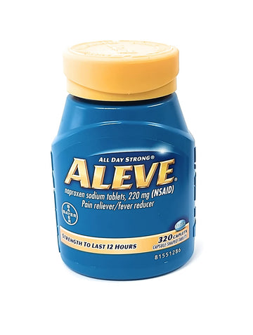 Aleve Naproxen Sodium 220mg - Pain Reliever/Fever Reducer 320 Caplets