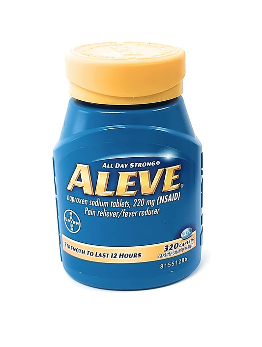 Aleve Naproxen Sodium 220mg - Pain Reliever/Fever Reducer 320 Caplets