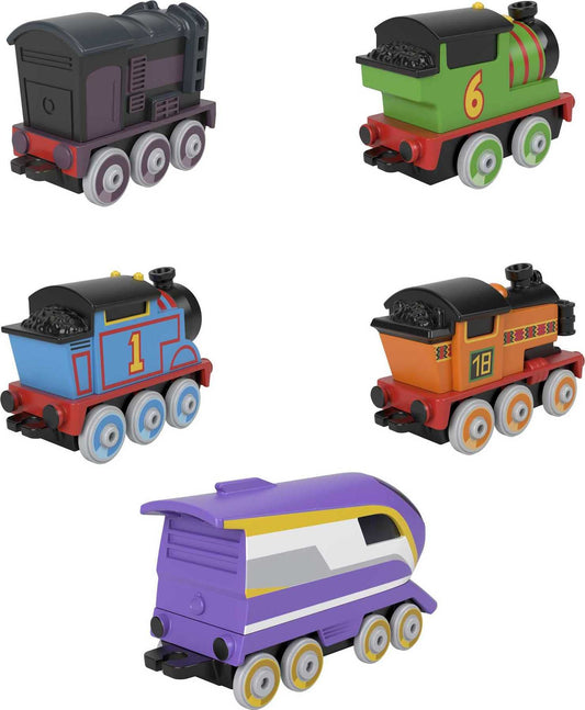 Fisher-Price Thomas & Friends Toy Trains for Kids,Adventures Engine Pack,Set of 5 Push-Along Vehicles for Preschool Kids Ages 3 and Older