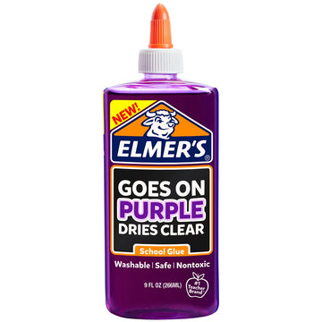 Elmer’s Disappearing Purple Liquid School Glue, 9-Ounces, 1 Count