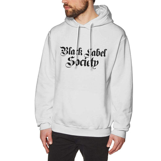 Yonger Men Black Label Society Humor Novelty Sarcasm Funny White XXL Hoodie Sweatshirt