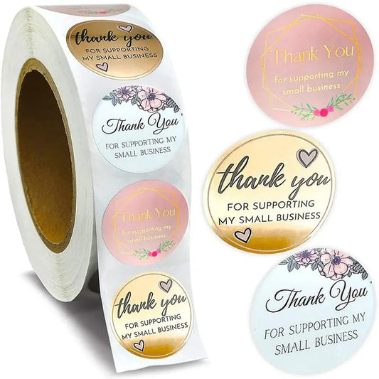 SEDLAV Gratitude Collection: Scenic Appreciation Mountain Thank You Stickers Roll - Express Your Thanks with Nature-Inspired Labels, Perfect for Gifting, Packaging, and Adding a Touch of Wilderness