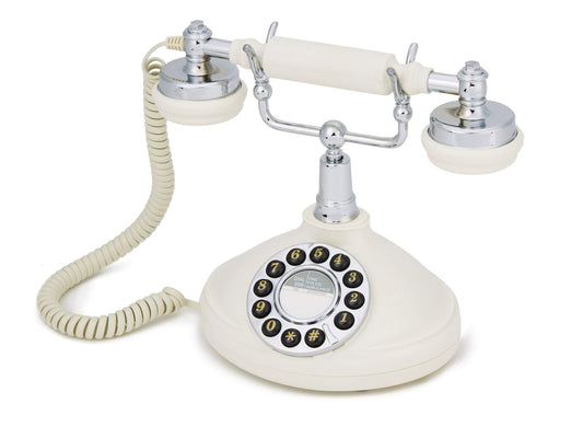 GPO Pearl Push Button Classic Retro Corded Telephone - Ivory