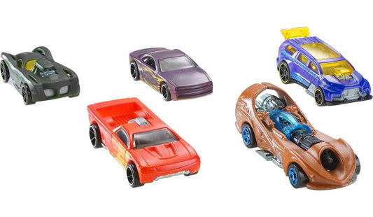 Hot Wheels 1:64 Scale Toy Cars, Color Shifters 5-Pack with Repeat Color-Change Feature, Water Play for Repeat Transformation (Styles May Vary), Multicolor, 5 count (Pack of 1)