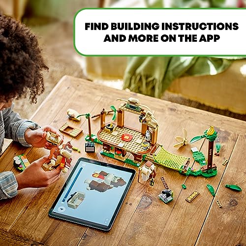 LEGO Super Mario Donkey Kong’s Tree House Expansion Set, Buildable Mario Day Toy with 2 Collectible Super Mario Toy Figures, Donkey Kong and Cranky Kong, Fun Video Game Toy for Kids Ages 8-10, 71424