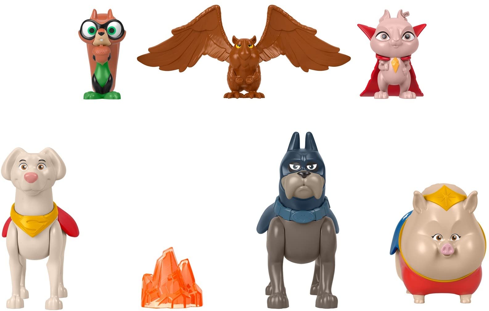 Fisher-Price DC League of Super-Pets Preschool Toys Figure Multipack with Krypto Ace Pb Chip Pigasus & Lulu for Kids Ages 3+ Years