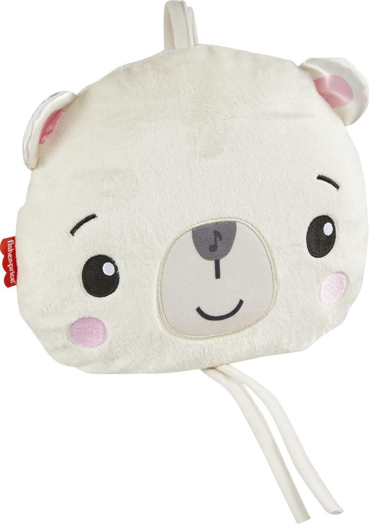 Fisher-Price Lights & Lullabies Polar Bear Soother, Crib-Attaching Sound Machine and Plush Toy for Infants and Toddlers
