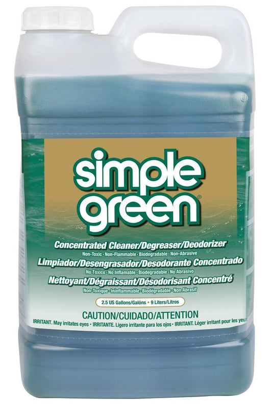 Simple Green 2710000213225 Concentrate Non-Toxic Degreaser and Cleaner Formula, 2.5 gal Bottles (Pack of 2)