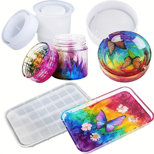 SEDLAV Craft Flow Innovative Silicone for Epoxy Resin – Versatile Container Tray Crafting for DIY Resin Art Projects – Creative and Functional Resin Casting Supplies