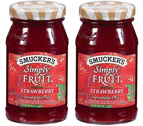 Smucker's Strawberry Simply Fruit Spread (2 Pack) 10 oz Jars