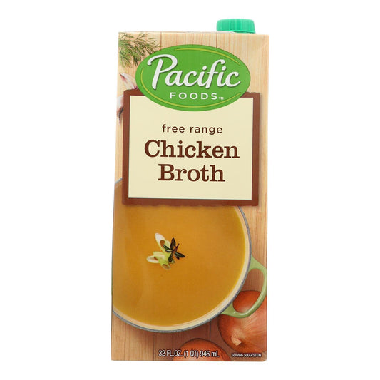 Pacific Natural Natural Chicken Broth (12x32 Oz) Gluten Free Kosher