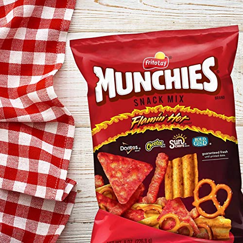 Munchies Frito Lay Snack Mix Flamin' Hot Flavored 8 Oz
