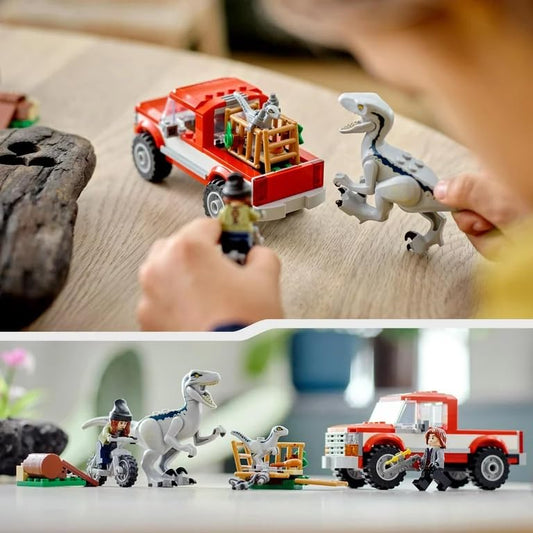 LEGO Jurassic World Dino Combo Pack 2 in 1 Triceratops and Velociraptor Gift Set (66774, 391pcs)