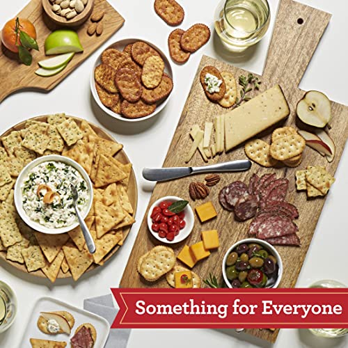 Town House Pita Crackers Oven Baked Crackers, Lunch Snacks, Party Snacks, Sea Salt (4 Boxes)