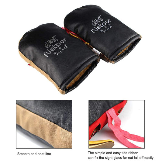 Motorcycle Handlebar Mitts， Winter Warm Waterproof Glove for Bicycle Scooter ，Bike Handlebar Gloves