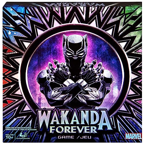 Spin Master Games Marvel Wakanda Forever, Black Panther Dice-Rolling Game for Families, Teens and Adults