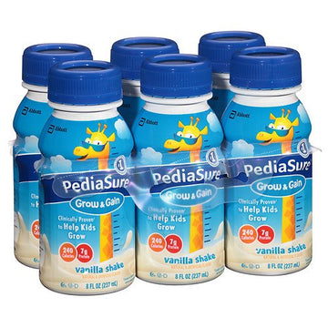 PediaSure Complete, Balanced Nutrition Shake, 8 fl oz Bottles, Vanilla 6 ea (Pack of 3)