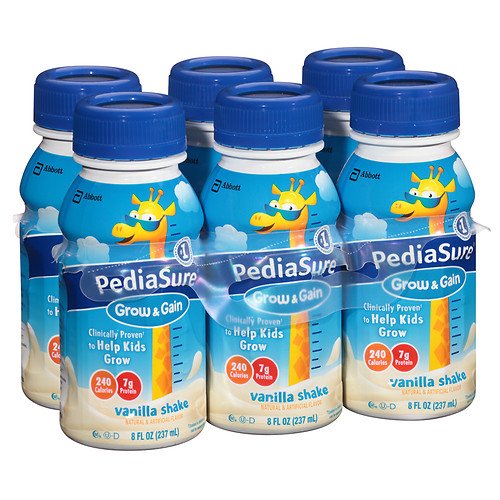 PediaSure Complete, Balanced Nutrition Shake, 8 fl oz Bottles, Vanilla 6 ea (Pack of 3)