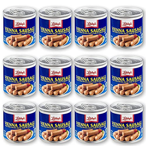 Libby's Vienna Sausage 4.6 Oz, 12 Cans.
