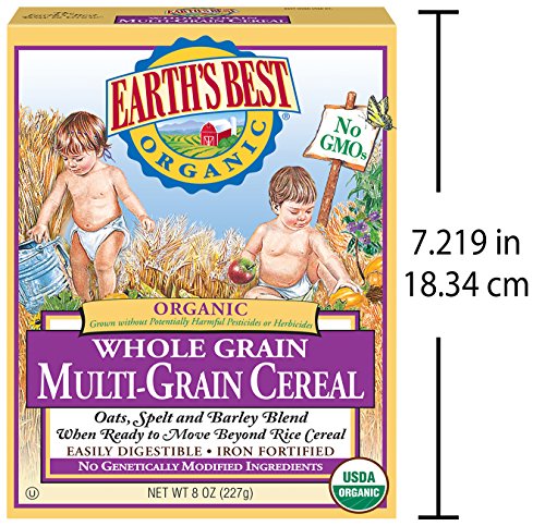 Earth's Best Organic Infant Cereal, Whole Multi-Grain Cereal, 8 Oz