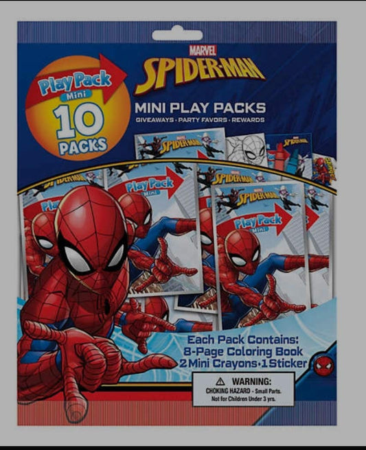 Spiderman play pack mini 8 packs