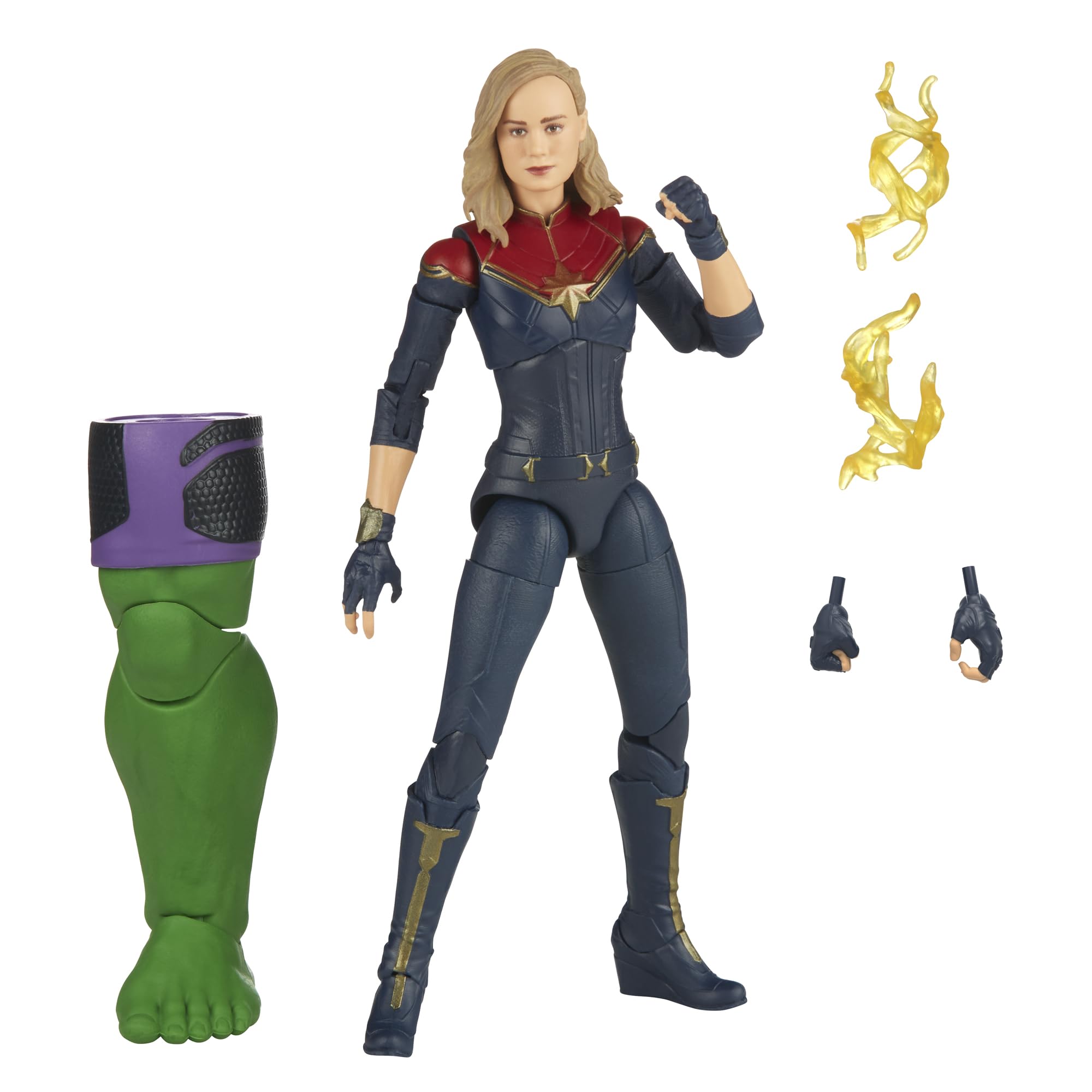 Marvel Legends Series Captain Marvel, The Marvels 6-Inch Collectible Action Figures, Toys for Ages 4 and Up