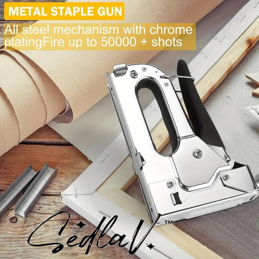 SEDLAV Heavy Duty Staple Kit with Staples - Professional Upholstery and Carpentry Stapler for Home Improvement and DIY Projects