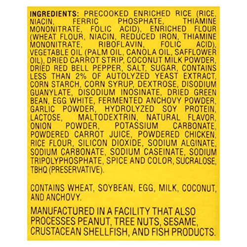 Nissin Cup Noodles Stir Fry Rice with Noodles, Thai Yellow Curry, 2.61 Ounce (Pack of 6)