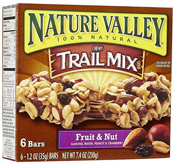 Nature Valley Chewy Fruit & Nut Trail Mix Bars 6 Pack 7.4 oz