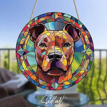 SEDLAV Personalized Dog Memorial Suncatcher - Custom Acrylic Pet Tribute with Laser Engraved Wood - 'If Love Could Have Saved You' Quote, Ideal Dog Ornaments - Handcrafted for Indoor