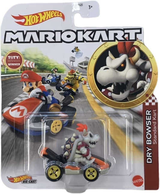 Hot Wheels Mario Kart Dry Bowser with Standard Kart Mattel 2022