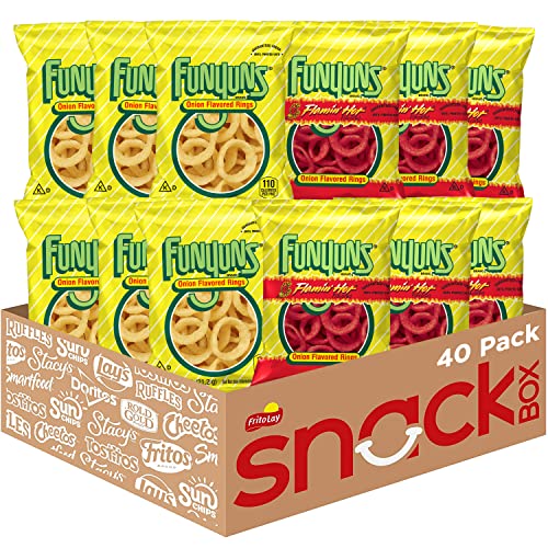 Funyuns Onion Flavored Rings, Variety Pack, 0.75 Ounce (Pack of 40)