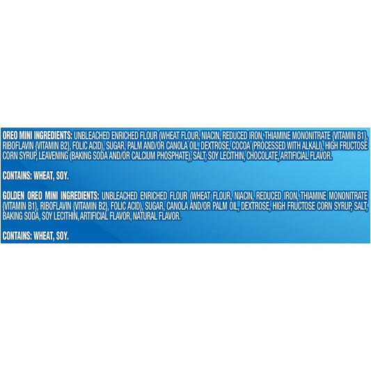 Nabisco Mini Oreo Variety Pack,1.5 Ounce (Pack of 30)