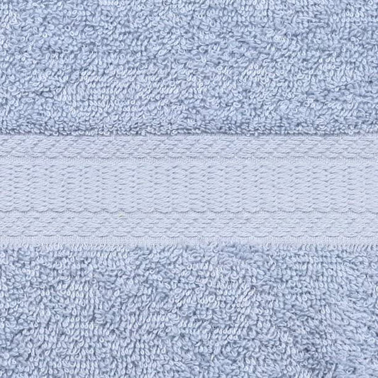 Solid 18-Piece Bath Towel Set, Blue Shell