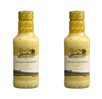 Olive Garden, Lite Italian Salad Dressing, 16oz Bottle (Pack of 4) Pack of 2