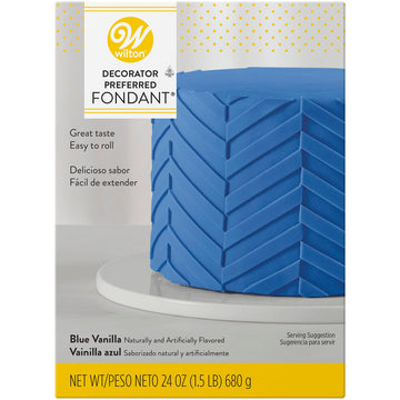 Wilton Decorator Preferred Fondant - Make Cakes, Cupcakes and Other Fun Desserts Extra Special with Easy to Roll Fondant, Royal Blue, 24-Ounce