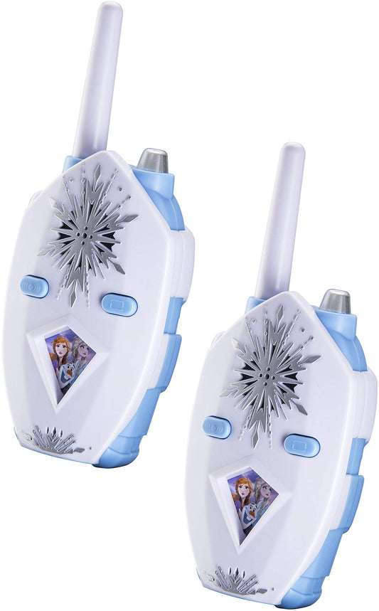 eKids Frozen 2 Walkie Talkies for Kids, 2 Way Radio Long Range with Flashing Lights & Sound Effects, Handheld Kids Walkie Talkies, Girls Kids Toys, Outdoor Indoor Adventure Game Play