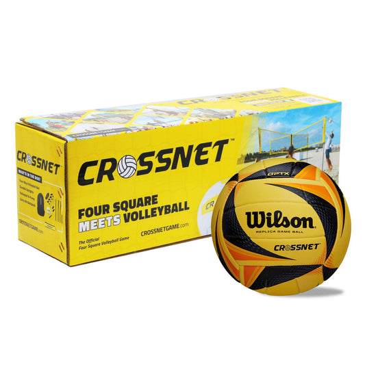 CROSSNET Wilson X OPTX Replica Beach Volleyball Outdoor Training Game Play Ball with Virtual Spin Technology, and Optic Flow Graphics