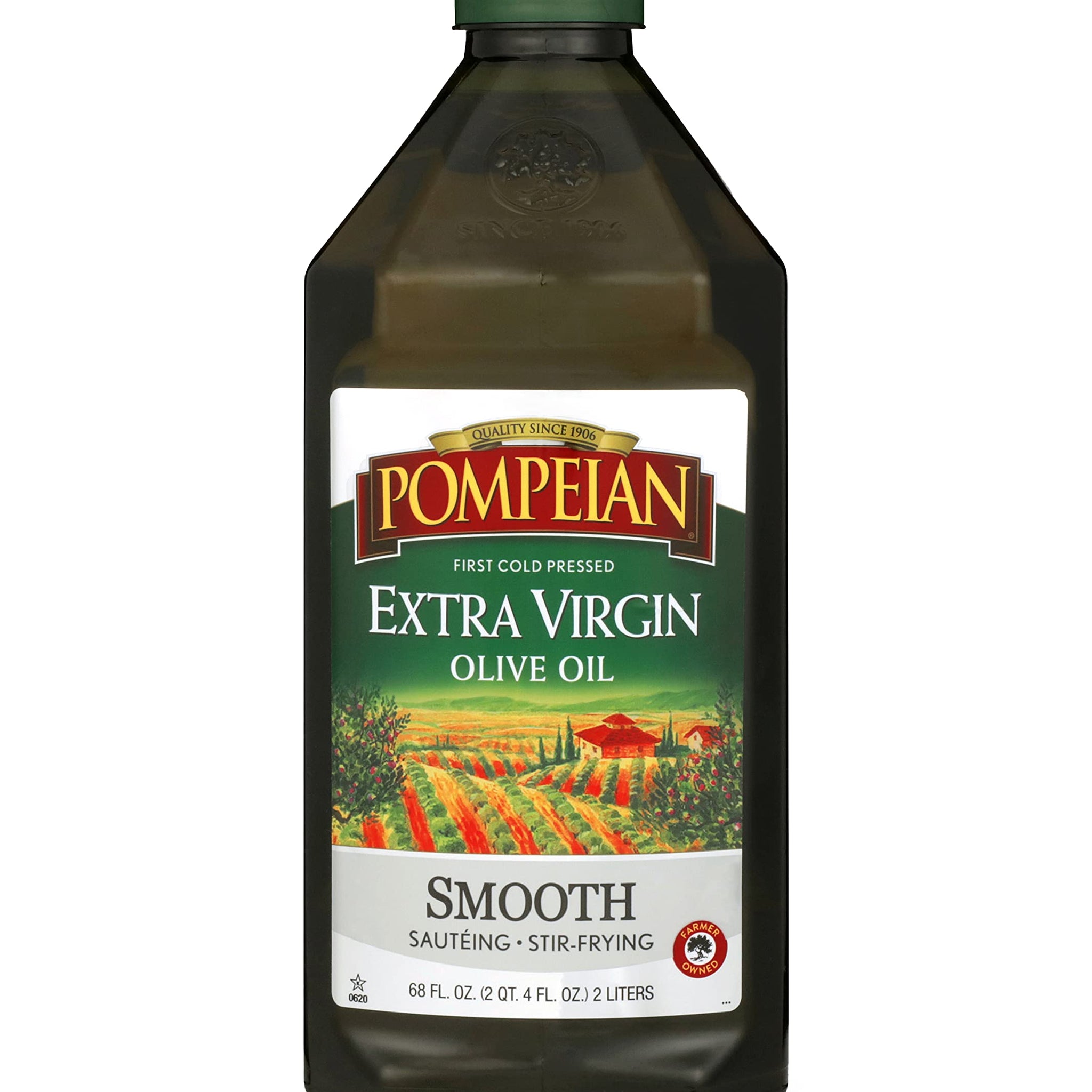Pompeian Extra Virgin Olive Oil, Cold Pressed, Mild Flavor, Gluten Free, 68 Fl Oz