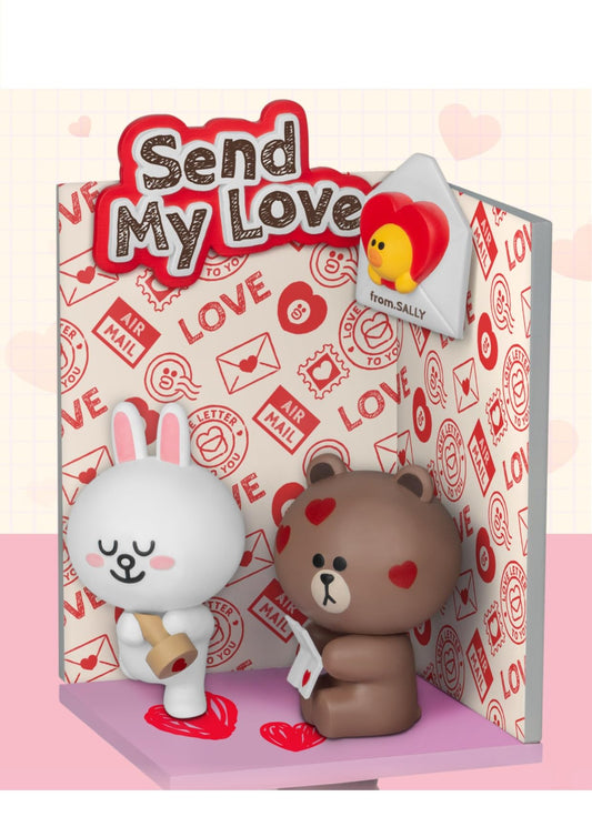 Beast Kingdom Line Friends: Love Letter DS-103 D-Stage Diorama Statue, Multicolor, 6 inches