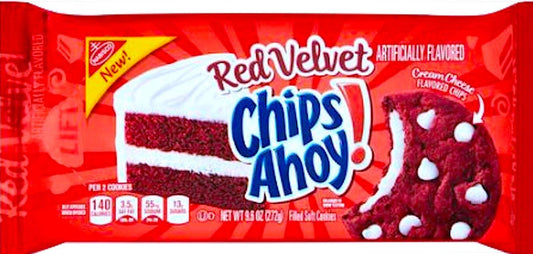 NEW Chips Ahoy! Red Velvet Filled Soft Cookies 9.6 Oz (1) - 4 PACK