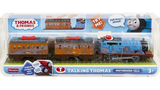 Thomas & Friends Talking Thomas, battery powered motorized toy train with character sounds and phrases for preschool kids 3 years and up