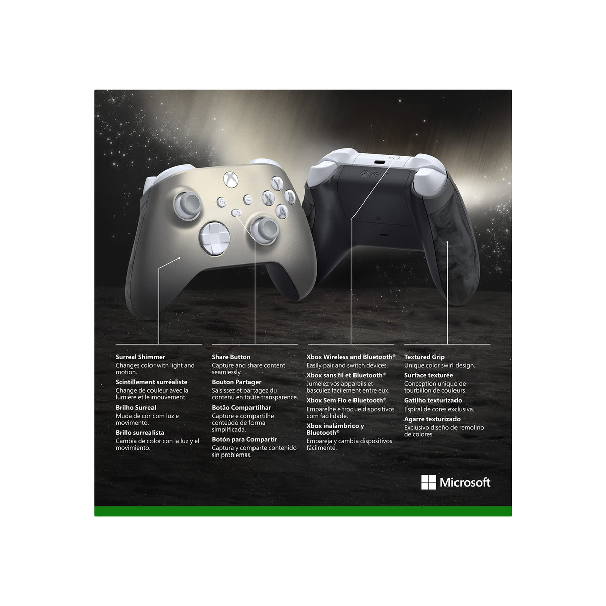 Microsoft Xbox Wireless Controller Lunar Shift - Wireless & Bluetooth