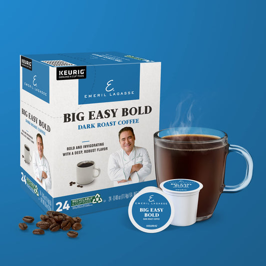 Emeril Big Easy Bold Coffee, Keurig Single-Serve K-Cup Pods, Dark Roast Coffee, 96 Count (4 Packs of 24)