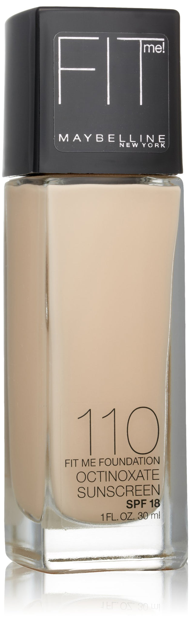 Maybelline Fit Me Dewy + Smooth Foundation, Porcelain, 1 fl. oz. (Packaging May Vary)