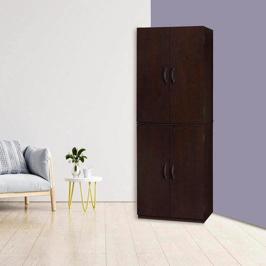 SEDLAV Storage Cabinet, 4-Door, (60in-h) (Dark Chocolate)
