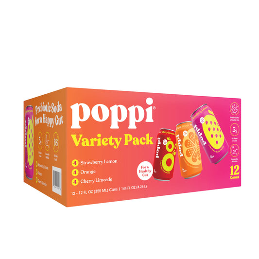 Poppi Variety Pack, 12 oz, 12-count