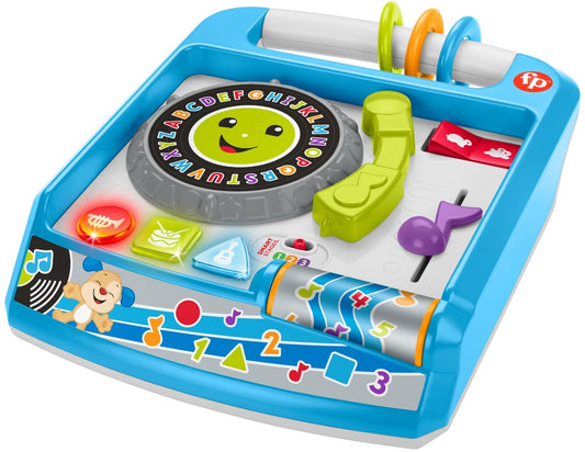 Fisher-Price Laugh & Learn Remix Record Player, Activity Toy with Smart Stages Learning Content for Infants and Toddlers Ages 6 Months and Older