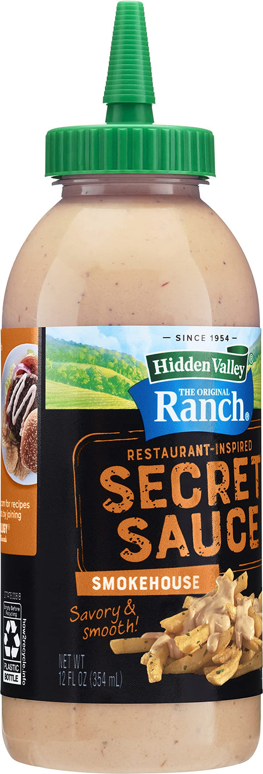 Hidden Valley The Original Ranch Secret Sauce, Smokehouse 12 Ounce Squeezable Bottle (Package May Vary)